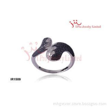 Unique Waterfall SterlingSilver CZ Rings with Matched Earri